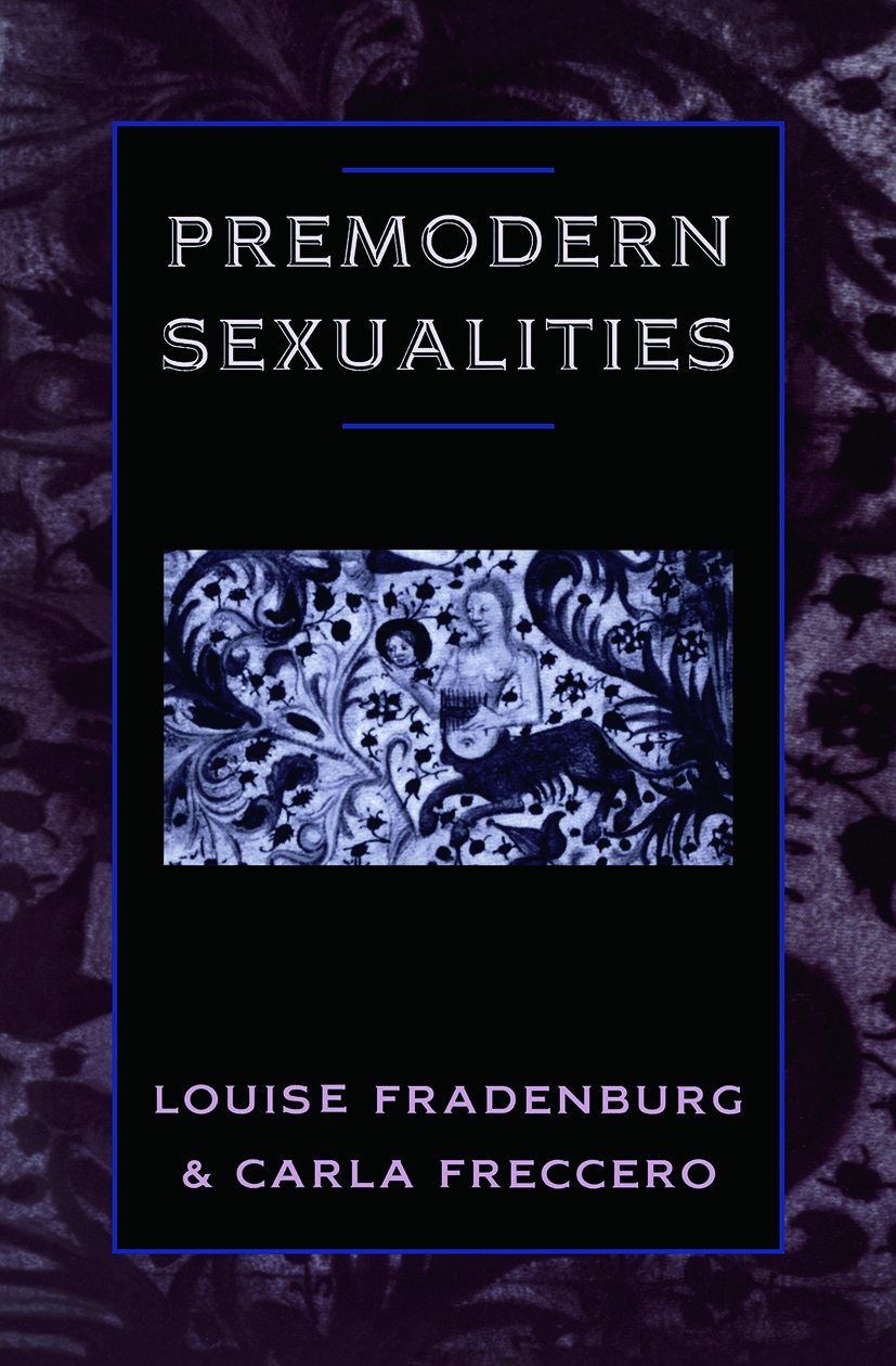 Premodern Sexualities Cover